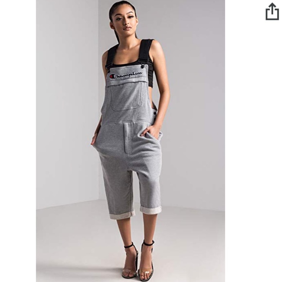 CHAMPION Unisex French Terry Overall Shorts NEW - Picture 2 of 8